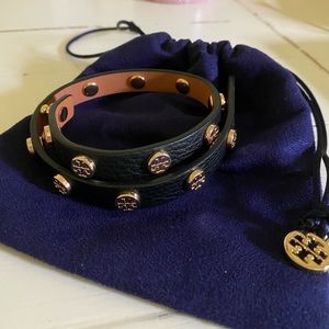 Tory Burch Logo Wrap Bracelet